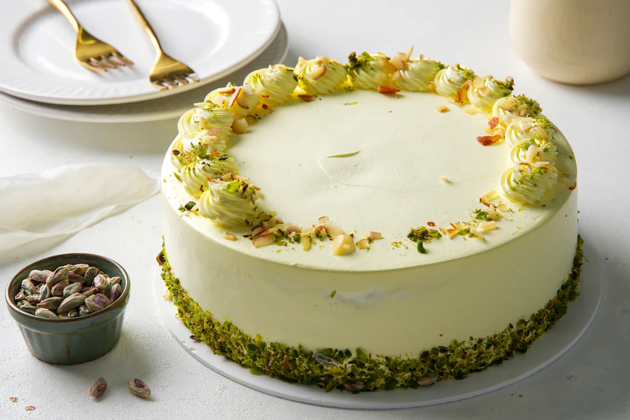 Pistachio Sponge Cake