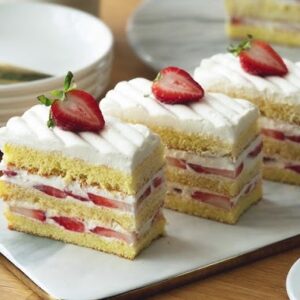 Strawberry Cake Slice