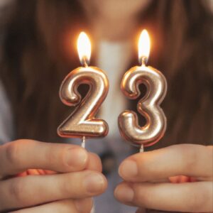 23rd Birthday Candle