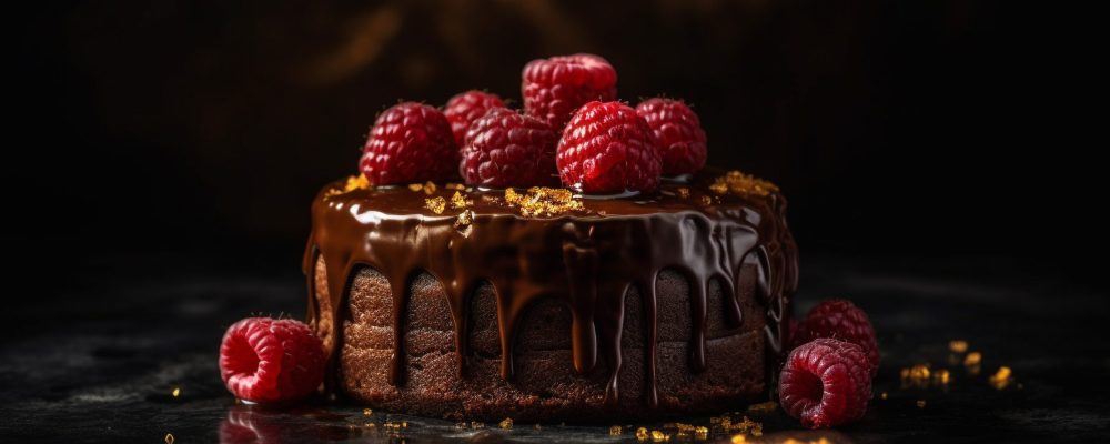 Freshly baked homemade berry pie on rustic wood generated by artificial intelligence